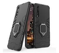 LuluMain Compatible avec Huawei P20 Pro Coque, Anneau de Support Téléphone Voiture Magnétique Bague 360 Étui de Protection pour Huawei P20 Pro (Noir)