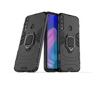 LuluMain Compatible avec Huawei P40 LiteE Coque, Anneau de Support Téléphone Voiture Magnétique Bague 360 Étui de Protection pour Huawei P40 Lite E, Huawei Y7P (Noir)