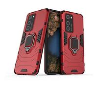 LuluMain Compatible avec Huawei P40 Pro Coque, Anneau de Support Téléphone Voiture Magnétique Bague 360 Étui de Protection pour Huawei P40 Pro (Rouge)