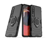 LuluMain Compatible avec Mi 10 Coque, Anneau de Support Téléphone Voiture Magnétique Bague 360 Étui de Protection pour Xiaomi Mi 10 5G (Noir)