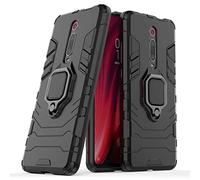 LuluMain Compatible avec Mi 9T, Redmi K20 (Pro) Coque, Anneau de Support Téléphone Voiture Magnétique Bague 360 Étui de Protection pour Xiaomi Mi 9T, Redmi K20, Redmi K20 Pro (Noir)