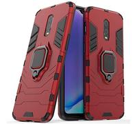 LuluMain Compatible avec OnePlus 7, OnePlus 6T Coque, Anneau de Support Téléphone Voiture Magnétique Bague 360 Étui de Protection pour OnePlus7, OnePlus 6T (Rouge)
