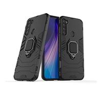 LuluMain Compatible avec Redmi Note 8T Coque, Anneau de Support Téléphone Voiture Magnétique Bague 360 Étui de Protection pour Xiaomi Redmi Note 8T (Noir)
