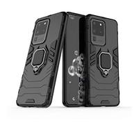 LuluMain Compatible avec Samsung Galaxy S20 Ultra, Galaxy S20Ultra 5G Coque, Anneau de Support Téléphone Voiture Magnétique Bague 360 Étui de Protection (Noir)