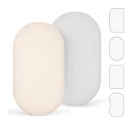 lulumoon Lot de 2 draps de lit en mousseline pour bébé 55 x 90 cm pour lit de berceau et lit d'appoint, coton Oeko-Tex respirant - Convient pour Babybay Maxi/Babybay Boxspring