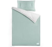 lulumoon Parure de Lit 100x135 cm : Housse de Couette 100 x 135 cm et Taie d'oreiller 40 x 60 cm, 100% Coton, Oeko-TEX, Légère et Confortable Couette lit Bebe