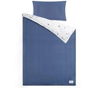 lulumoon Parure de lit pour bébé en mousseline 100 x 135 : housse de couette 100 x 135 + taie d'oreiller 40 x 60 cm, en coton Oeko-TEX, ensemble de literie léger et confortable pour bébé