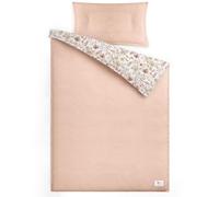 lulumoon Parure de lit pour enfant 100 x 135 cm avec taie d'oreiller 40 x 60 : parure de lit pour bébé en jersey de coton Oeko-Tex - Doux et très élastique - Parure de lit 4 saisons pour tout-petits