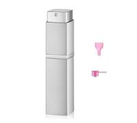 Lulupack 20ml Carré Vaporisateur Parfum,Flacon Spray Vide,Voyage Rechargeable Atomiseur Parfum (Argent)