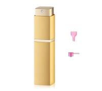 Lulupack 20ml Carré Vaporisateur Parfum,Flacon Spray Vide,Voyage Rechargeable Atomiseur Parfum(Doré)