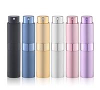 Lulupack 8ml Atomiseur Parfum,Vaporisateur Vide de Sac Rechargeable, Recharge Spray Flacon, Pulverisateur Voyage (6PCS,Multicolore 3)