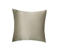 Lulusilk Taie d'oreiller pour cheveux et peau 100 % pure soie 19 Momme avec fermeture éclair cachée 1 unité 60 x 60 cm marron