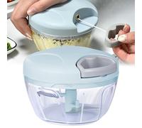 LULUWA Hachoir Manuel pour Légumes, 500ML Viande Fruits Noix Ail Oignon Poivrons (Vert)