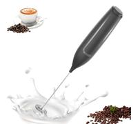 LULUWA Mousseur à Lait Électrique - Mélangeur à Plongée Portable Mini Mélangeur pour Boissons Fouet pour Café Baguette pour Tachetato Latte Cappuccino Matcha, Batteries non incluses