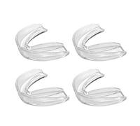 LuLyL 4 Pack Athletic Mouth Guards Gum Shield for Sports Teeth Guard Youth Mouthguard with Plastic Box for Kids/Adults Rugby Boxing Hockey MMA Karate Martial Arts, 7 * 7cm