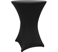 Lumaland 10x Housse de Table Haute qualité 80-85 cm, Certificat ÖKO-TEX® | Housse de Table Stretch à séchage Rapide, Housse avec Renfort au Niveau des Pieds | Lavable, Facile d'entretien & Durable
