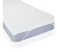 Lumaland 1x Protège-Matelas Imperméable 100x200 cm | Certifié Oeko-TEX | Surmatelas Imperméable & Respirant | Surface 100% Coton | Silencieux & sans grésillement