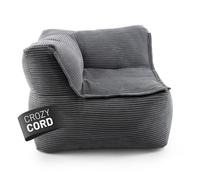 Lumaland Accoudoir modulaire gauche - Série velours côtelé - Pouf d'intérieur doux - Idéal pour les modules de canapé et pour le salon - Rembourré