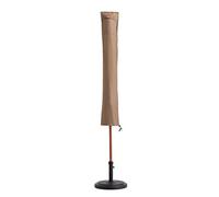 Lumaland Bâche de Protection en Toile imperméable pour Meubles de Jardin Housse pour Parasol en Toile 23, 5/52 (Largeur) x 136 (Longueur) cm Oxford 600D Beige