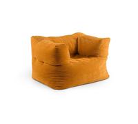 Lumaland Chaise modulaire - série velours côtelé | Pouf d'intérieur avec structure douce, modules idéaux | Bean Bag pour salon & Co. - 96x72x70 cm