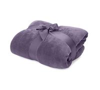 Lumaland Couverture Douillette 150x200cm en Fibre Polaire 100% Corail | Couverture de canapé Chaude et Respirante en Fibres particulièrement Douces pour se détendre à l'intérieur ou à l'extérieur