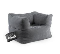 Lumaland Fauteuil-sac Modular Cord 96 x 72 x 70cm gris