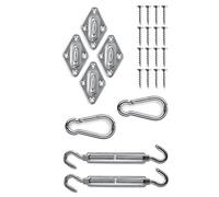 Lumaland Kit de Fixation pour Voile d´ombrage 8 pcs