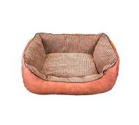 Lumaland Lit orthopédique pour l'intérieur et l'extérieur - Canapé Ergonomique pour Chien - 70 x 60 cm - Idéal pour Les Petits Chiens - Fond antidérapant - Rembourrage et Housse lavables - Panier