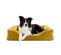 Lumaland Lit orthopédique pour l'intérieur et l'extérieur - Canapé Ergonomique pour Chien - 90 x 65 cm - Idéal pour Les Chiens de Taille Moyenne - Fond antidérapant - Rembourrage et Housse lavables