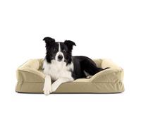 Lumaland Lit orthopédique pour l'intérieur et l'extérieur - Canapé Ergonomique pour Chien - 90 x 65 cm - Idéal pour Les Chiens de Taille Moyenne - Fond antidérapant - Rembourrage et Housse lavables