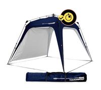 Lumaland Outdoor tonnelle Pliante - Pavillon | Imperméable & Protection UV | 2,5 x 2,5m | Tente de Jardin INCL. 1x Panneau latéral & Sac & piquets | pour Le Camping | Pop-up Rapide [Blue Marine]