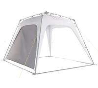 Lumaland Outdoor tonnelle Pliante - Pavillon | Imperméable & Protection UV | 2,5 x 2,5m | Tente de Jardin INCL. 1x Panneau latéral & Sac & piquets | pour Le Camping | Pop-up Rapide [Gris Claire]
