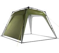 Lumaland Outdoor tonnelle Pliante - Pavillon | Imperméable & Protection UV | 2,5 x 2,5m | Tente de Jardin INCL. 1x Panneau latéral & Sac & piquets | pour Le Camping | Pop-up Rapide [Vert foncé]