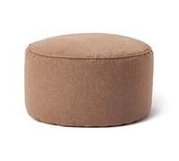 Lumaland Pouf (50 l) - Pouf compact avec fonction 3 en 1 : tabouret confortable, table pratique et repose-pieds d'intérieur élégant - Avec rembourrage flexible en polystyrène expansé - Diamètre : 25 x