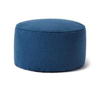 Lumaland Pouf (50 l) - Pouf compact avec fonction 3 en 1 : tabouret confortable, table pratique et repose-pieds d'intérieur élégant - Avec rembourrage flexible en polystyrène expansé - Diamètre : 25 x