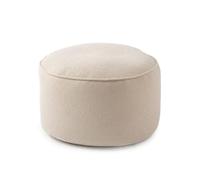 Lumaland Pouf de la Gamme Teddy - Tabouret d'intérieur avec Rembourrage - Fauteuil Compact avec Perles EPS - 3 en 1 : Pouf, Table et Repose-Pieds - Petit et Moelleux - Diamètre : 25 x 45 cm