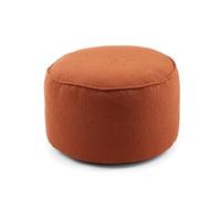 Lumaland Pouf de la Gamme Teddy - Tabouret d'intérieur avec Rembourrage - Fauteuil Compact avec Perles EPS - 3 en 1 : Pouf, Table et Repose-Pieds - Petit et Moelleux - Diamètre : 25 x 45 cm