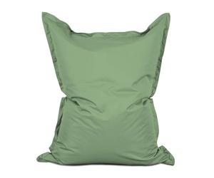 Lumaland Pouf géant XXL 140 x 180 cm | Coussin de couchage imperméable pour l'intérieur et l'extérieur avec plus de 3 millions de perles EPS adaptatives | Bean Bag avec housse lavable [Vert pastel]