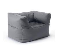 Lumaland Pouf-Lounge Modulaire | Fauteuil Imperméable | Ensemble de Sièges Intérieur & Extérieur | Sièges Lavables pour Jardin & Intérieur | Canapé Facilement Extensible & Léger | 96x72x70 cm [Gris]