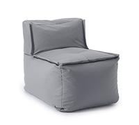 Lumaland Pouf-Lounge Modulaire | Partie Centrale imperméable | Ensemble de sièges pour l'intérieur et l'extérieur | Sièges lavables pour Le Jardin et l'intérieur | Canapé léger 54x81x70 cm [Gris]