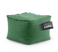 Lumaland Pouf modulaire en velours côtelé 140 l pour canapé modulaire | Idéal avec fauteuil | Pouf en perles EPS avec rembourrage | Coussin d'assise intérieur lavable pour salon, chambre à coucher