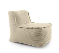 LUMALAND Pouf modulaire en velours côtelé 200 l pour canapé modulaire | Correspondance idéale avec fauteuil et pouf | Pouf en perles EPS avec rembourrage | Coussin d'assise d'intérieur lavable pour