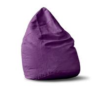 Lumaland Pouf Poire XL Plus 220 L - Ligne Confort - Fauteuil Poire Adulte et Enfant pour Salon - 65 x 80 cm - Bean Bag Pouf Intérieur avec Coutures Solides - Violet