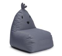 Lumaland Pouf pour enfant Chicken | Pouf familial animal pour enfants | Pouf résistant à l'eau pour intérieur et extérieur | Matériau facile à entretenir | 80 x 75 x 75 cm & 3,1 kg léger [Gris]