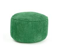 Lumaland Pouf rond Cord 50l vert foncé