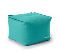 Lumaland Pouf-Sac modulaire | Pouf imperméable | Tabouret Extensible Individuel & léger | Salon intérieur & extérieur | Sièges lavables pour Jardin & intérieur | 54x54x54 cm [Turquoise]