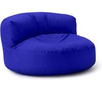 Lumaland - Pouf salon - Canapé pouf - Rond - Pour l'extérieur - Rembourrage de 320 l - 90 x 50 cm - Bleu roi