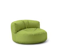 Lumaland - Pouf salon - Canapé pouf - Rond - Pour l'extérieur - Rembourrage de 320 l - 90 x 50 cm - Vert