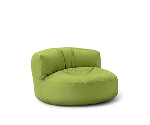 Lumaland - Pouf salon - Canapé pouf - Rond - Pour l'extérieur - Rembourrage de 320 l - 90 x 50 cm - Vert