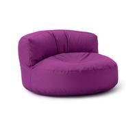 Lumaland - Pouf salon - Canapé pouf - Rond - Pour l'extérieur - Rembourrage de 320 l - 90 x 50 cm - Violet